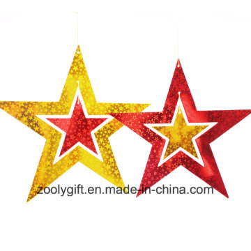 Carte Laser Card Set de pendentif Star Decoration / Hang Paper Star